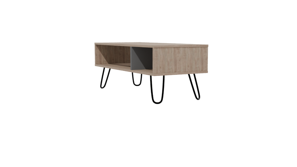 Stylish Wooden Coffee Table 3D - Professional 3D Model Render 13