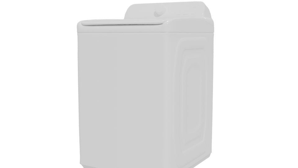 Modern Top-Loading Washing Machine 3D Model - Professional 3D Model Render 12