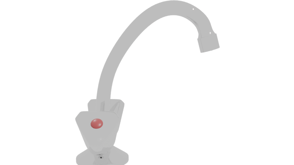 Vertical Kitchen Faucet Perugia 3D - Professional 3D Model Render 11