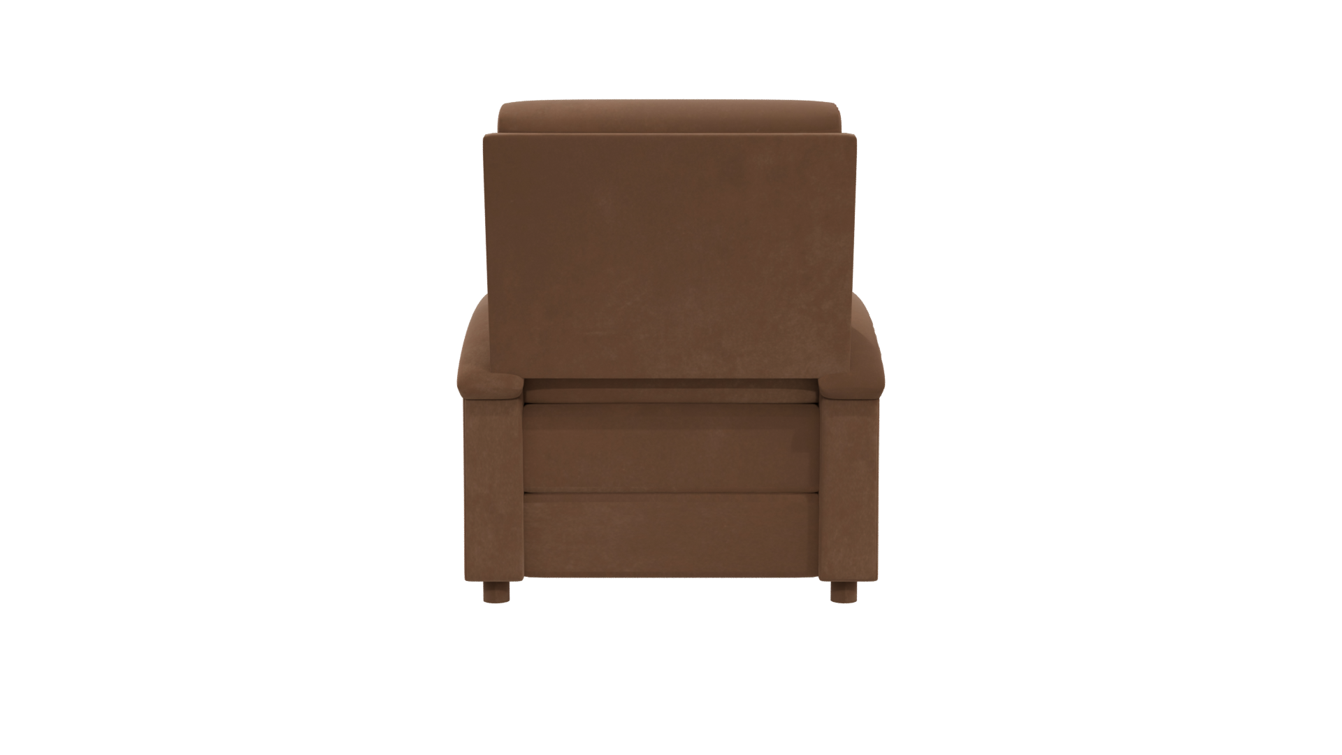 Stylish Brown Recliner Chair 3D - Professional 3D Model Render 5