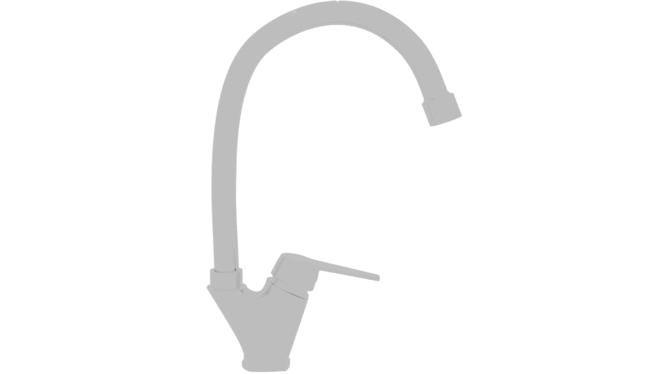 Sleek Modern Kitchen Faucet 3D - Professional 3D Model Render 11