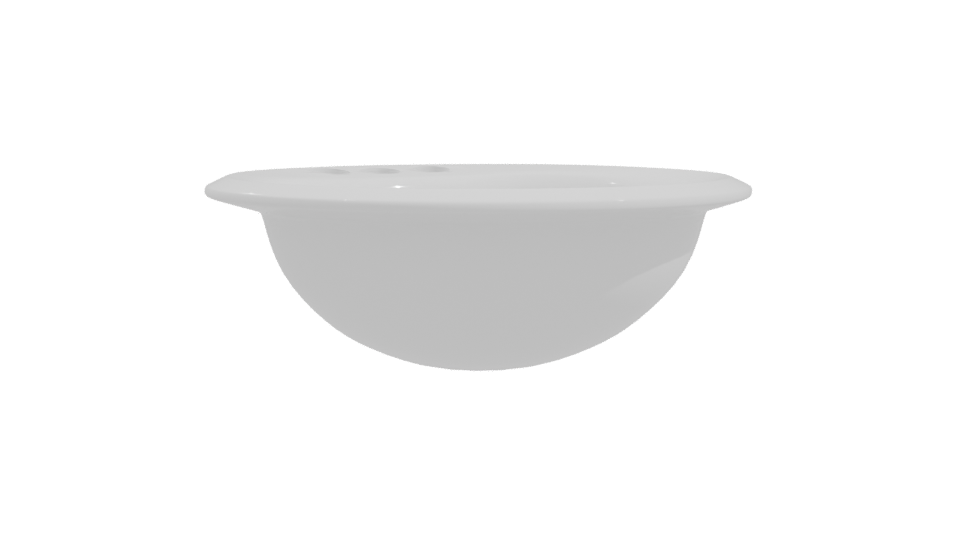 Sleek Ceramic Washbasin 3D Model - Professional 3D Model Render 10