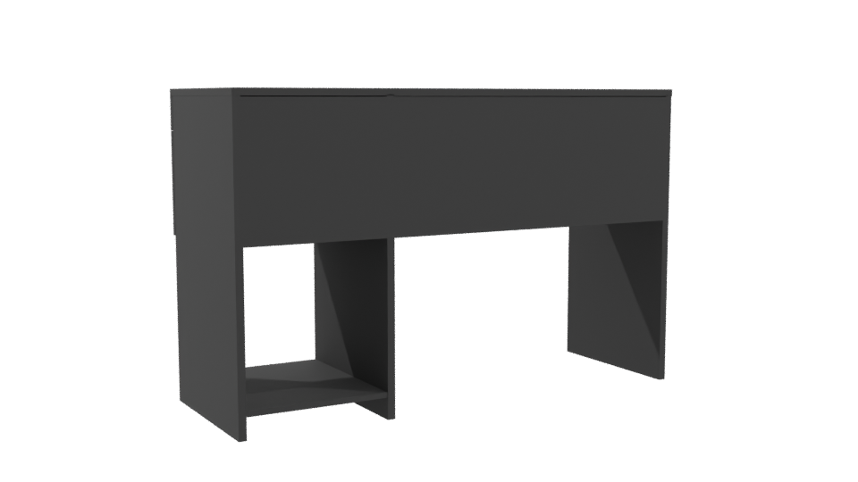 Stylish Minimalist Office Desk 3D Model - Professional 3D Model Render 4