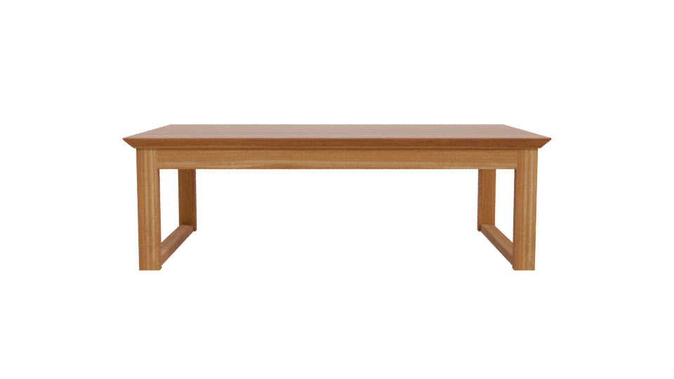 Stylish Wooden Coffee Table 3D - Professional 3D Model Render 11