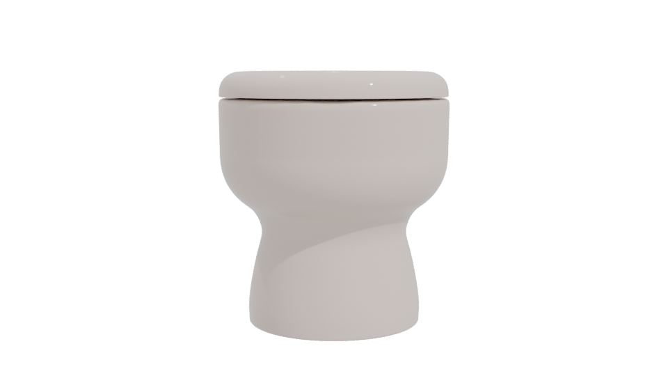 Contemporary Ceramic Toilet 3D Model - Professional 3D Model Render 11