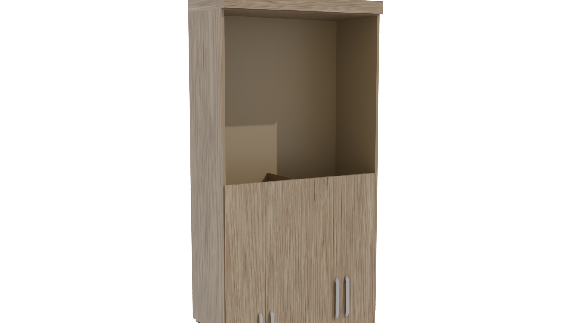 Modern Wooden Closet Corfe 3D - Professional 3D Model Render 10