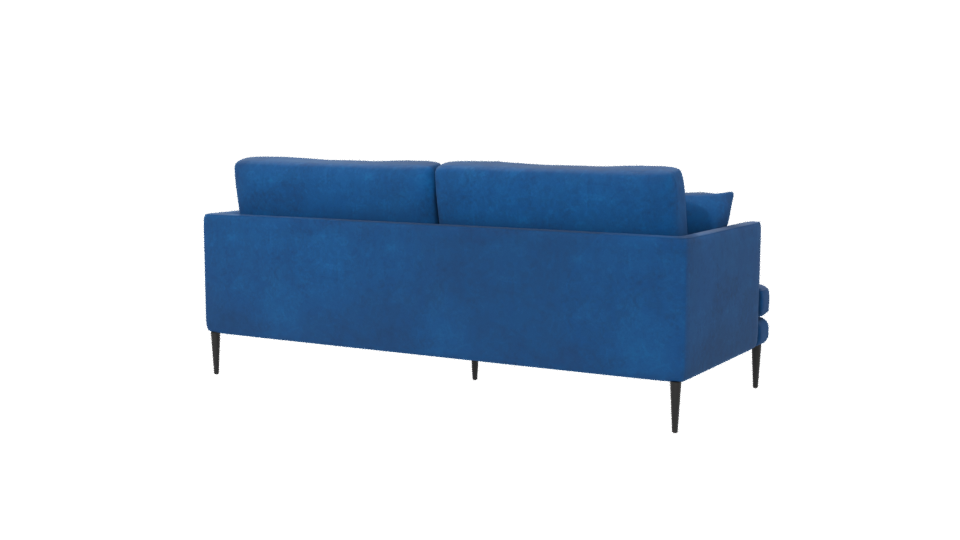 Stylish Blue Sofa Model - Professional 3D Model Render 6