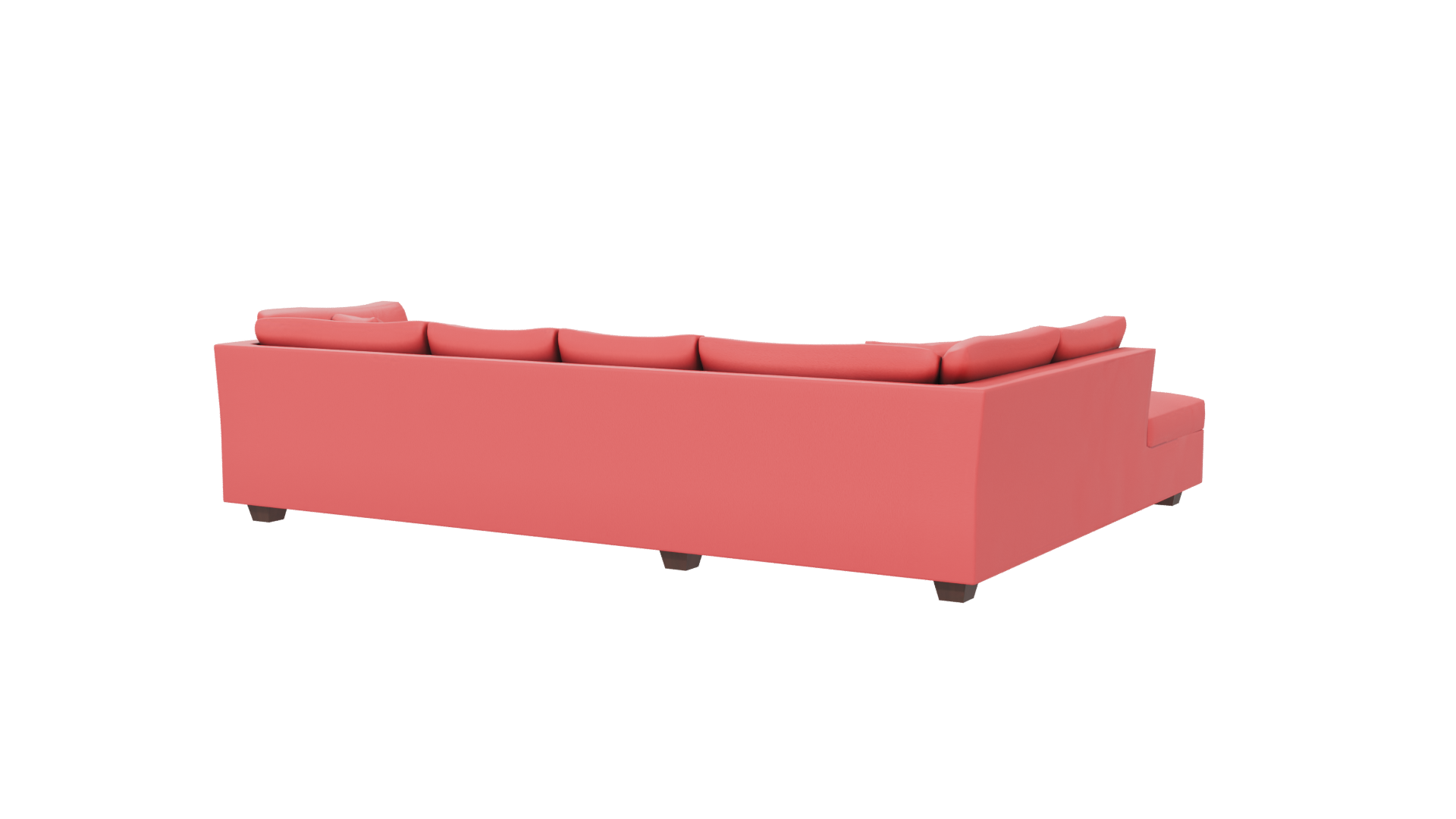 Contemporary L-Shaped Sofa Model - Professional 3D Model Render 6