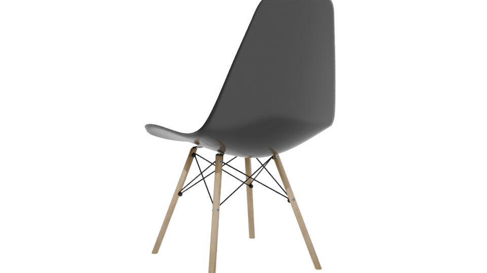 Minimalist White Chair 3D Model - Professional 3D Model Render 13