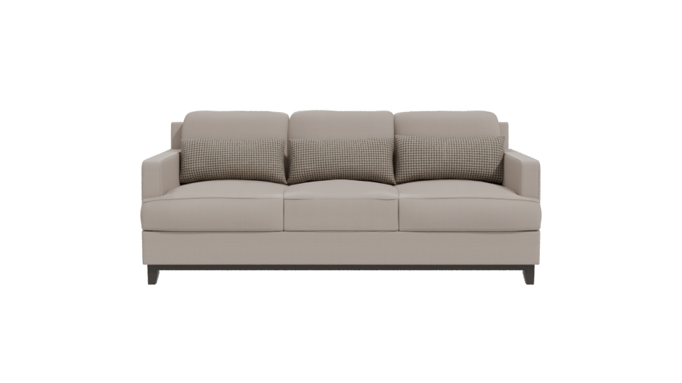 Contemporary Fabric Sofa 3D Model - Professional 3D Model Render 11
