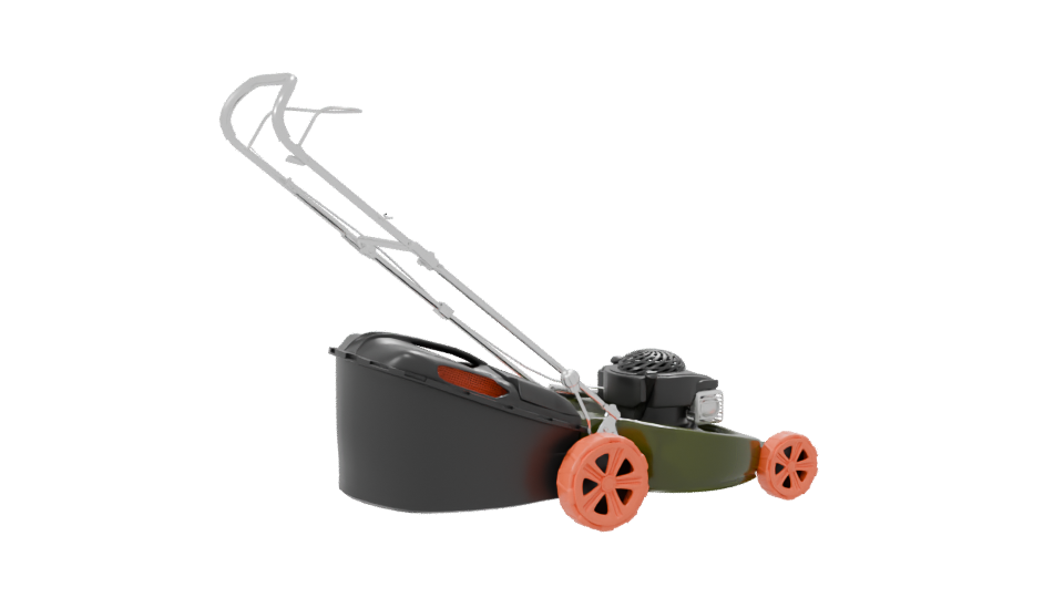 Realistic Lawn Mower 3D Model - Professional 3D Model Render 7