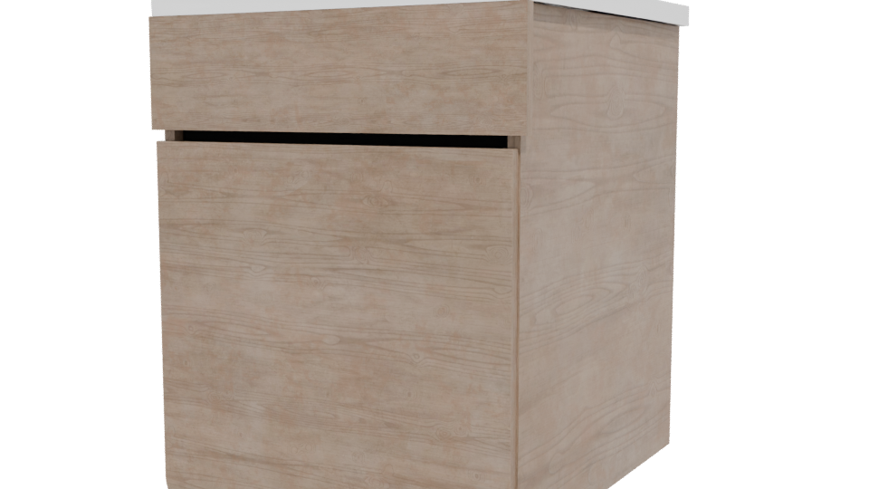 Minimalist Wooden Storage Box 3D - Professional 3D Model Render 12