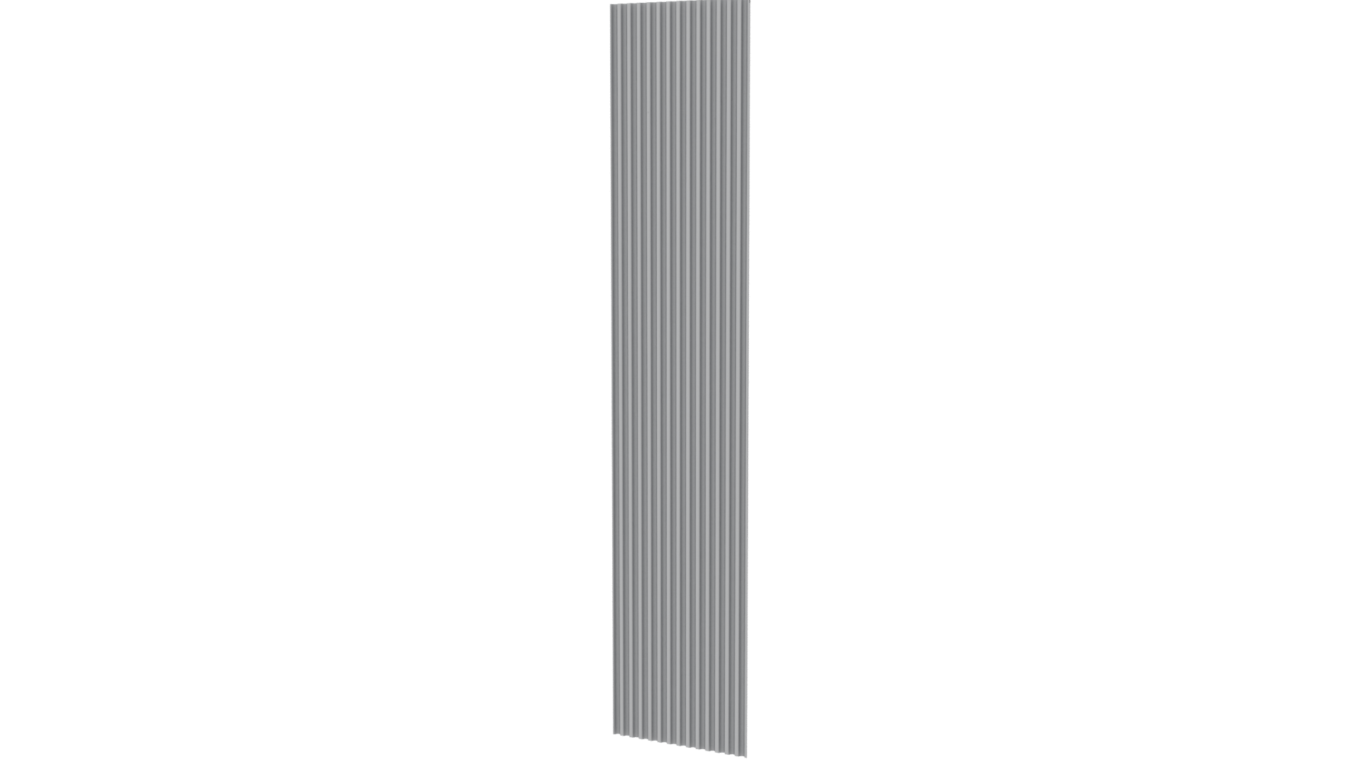 Stylized Vertical Slatted Column 3D Model - Professional 3D Model Render 6