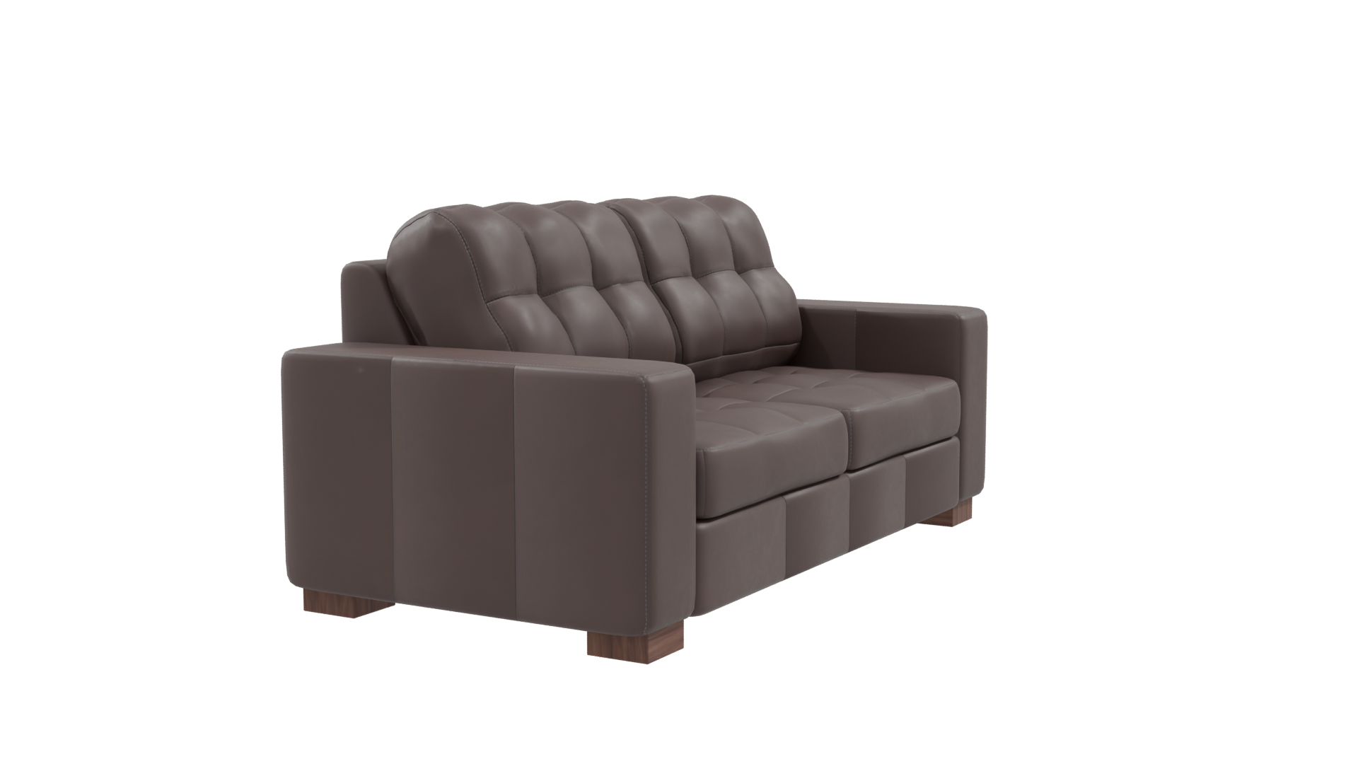 Stylish Brown Sofa 3D Model - Professional 3D Model Render 9