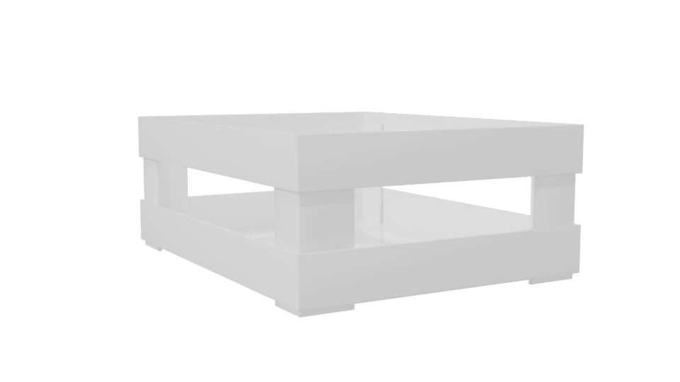 Stylish Wooden Crate Model - Professional 3D Model Render 7