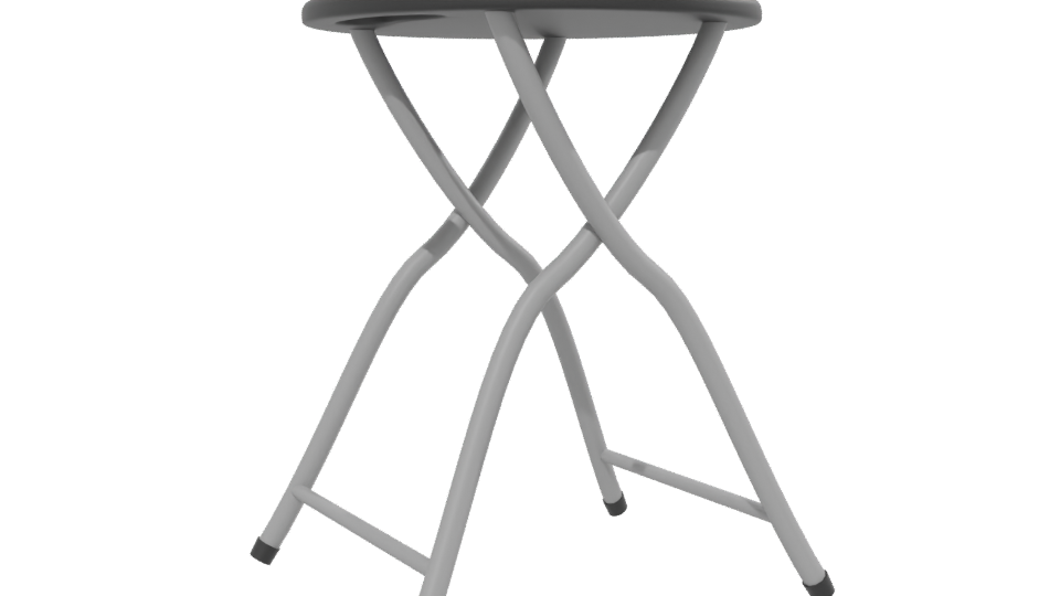 Minimalist Metal Bar Stool 3D - Professional 3D Model Render 13