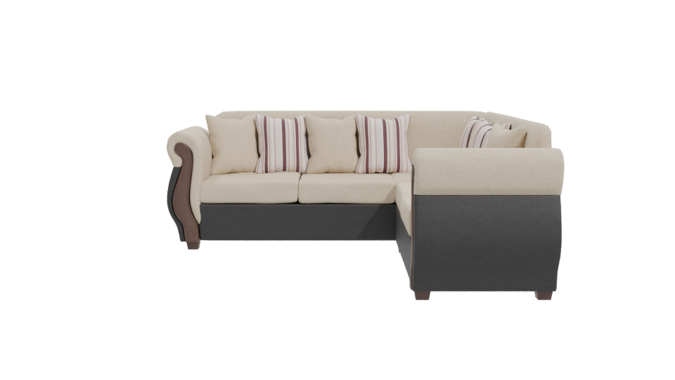 Elegant Corner Sofa 3D Model - Professional 3D Model Render 11