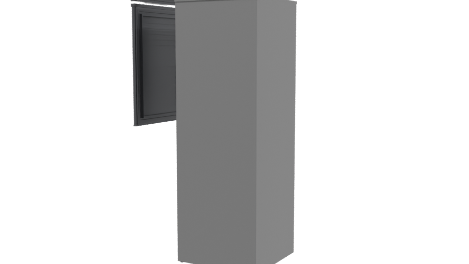 Sleek Refrigerator 3D Model - Professional 3D Model Render 3