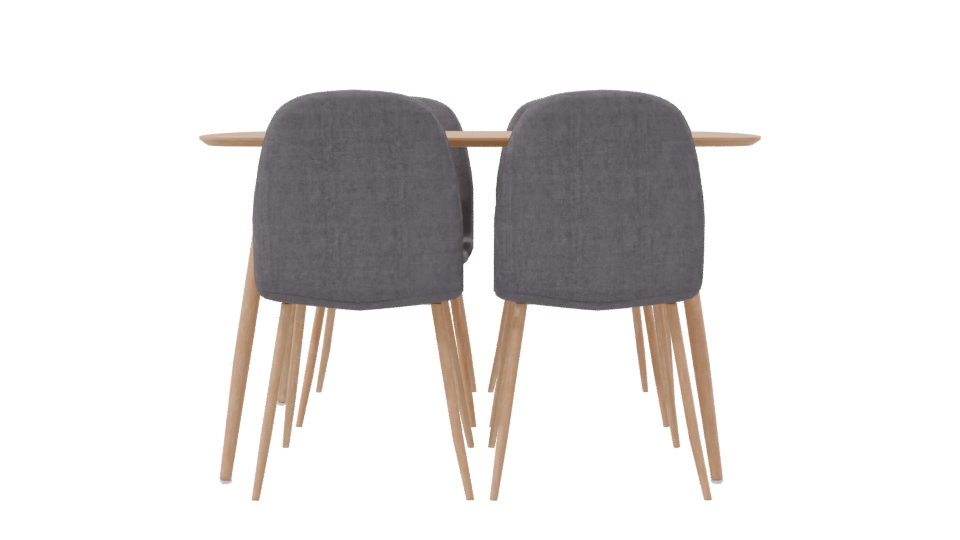 Stylish Modern Dining Set 3D - Professional 3D Model Render 8