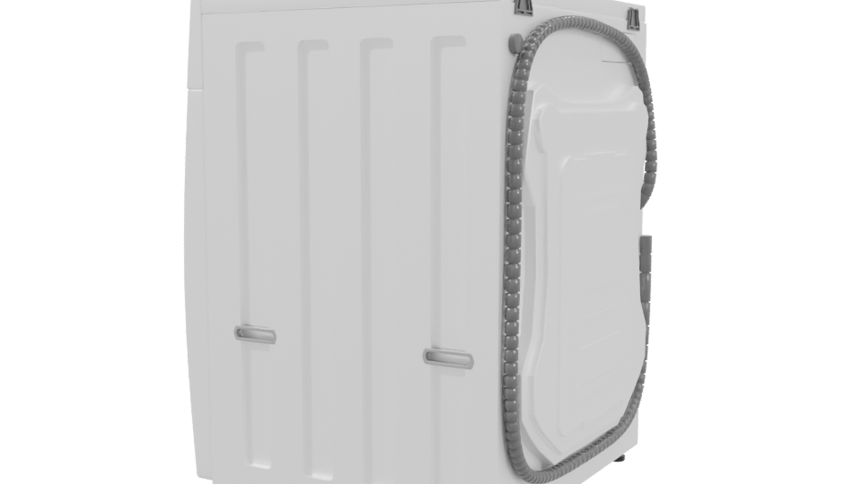 High-Quality Front-Loading Washer 3D - Professional 3D Model Render 3