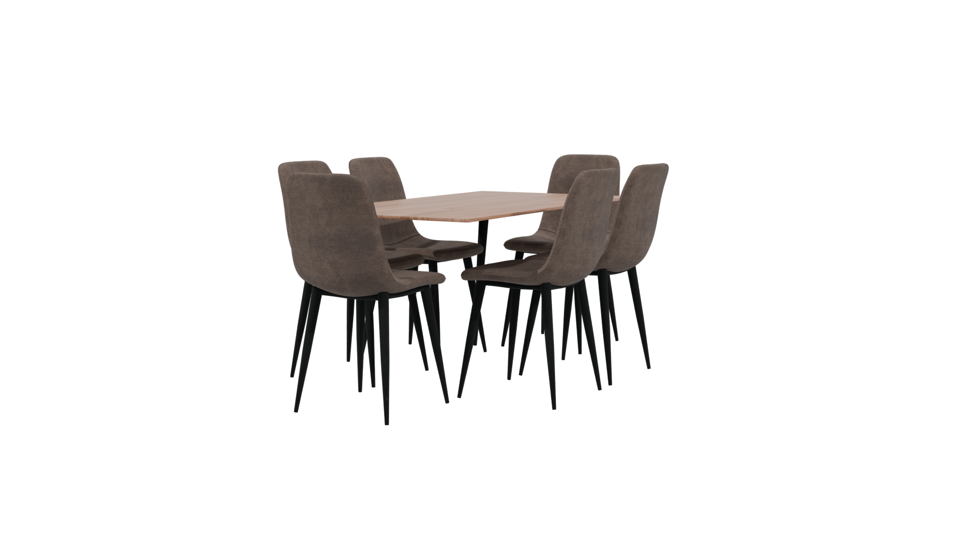 Stylish Modern Dining Set 3D - Professional 3D Model Render 3