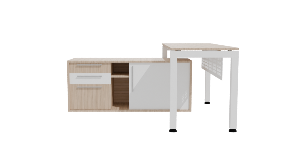 Stylish Office Desk Model 3D - Professional 3D Model Render 11