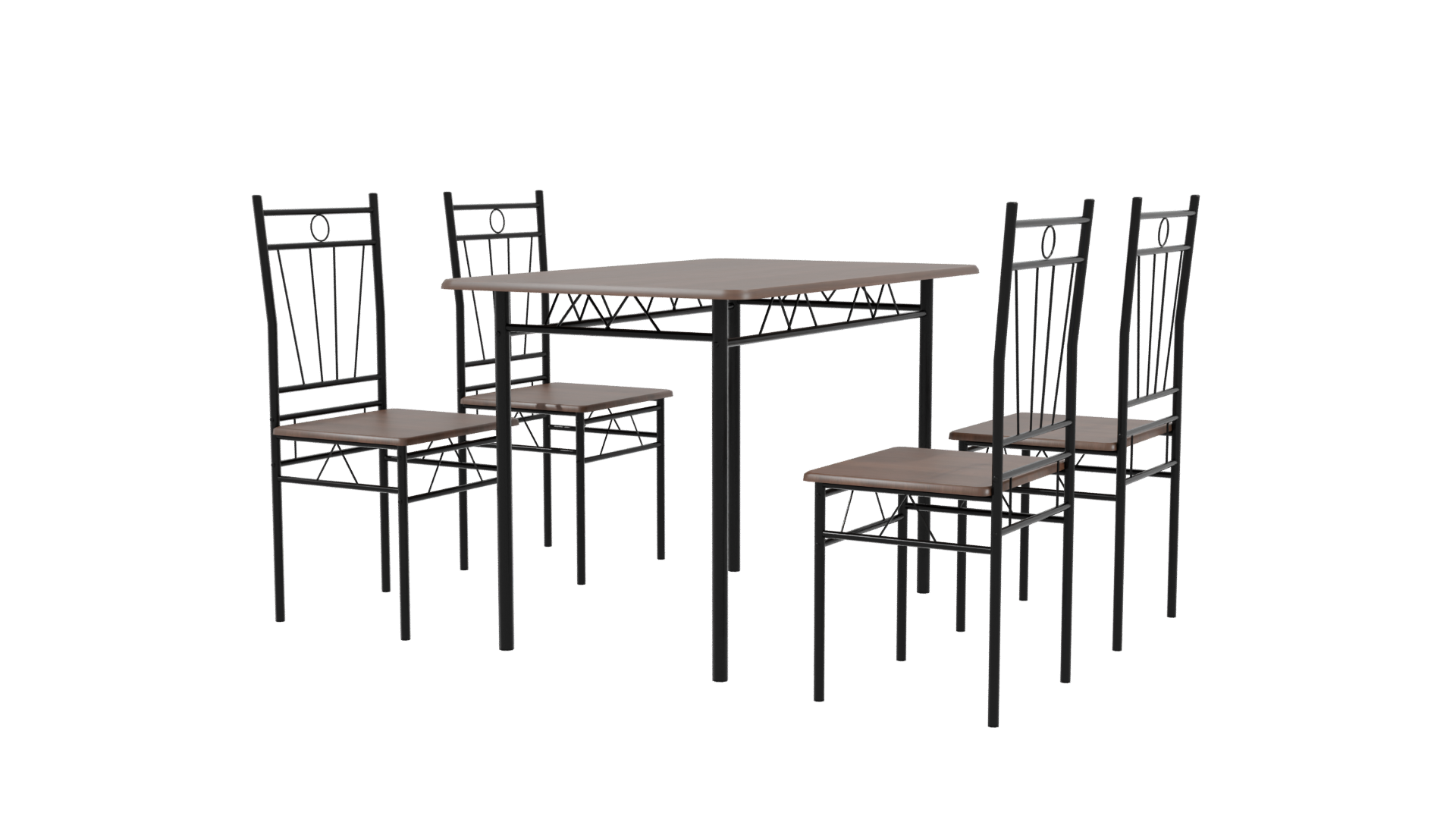 Modern Dining Table Set 3D - Professional 3D Model Render 3