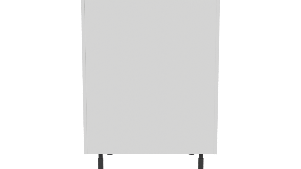 Minimalist 3-Drawer Storage Cabinet 3D Model - Professional 3D Model Render 5