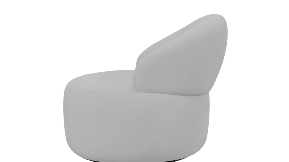 Stylish Modern Accent Chair 3D - Professional 3D Model Render 2