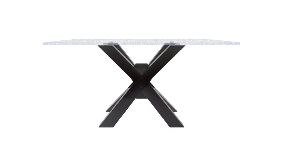 Contemporary Glass Dining Table 3D - Professional 3D Model Render 8