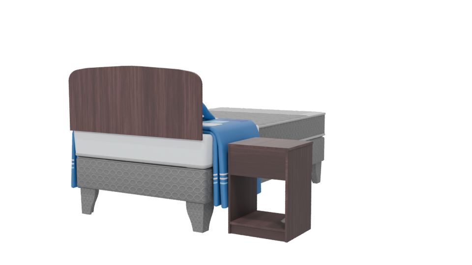 Stylish Bedroom Furniture Set 3D - Professional 3D Model Render 6