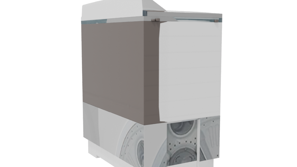 LG Twin Tub Washing Machine 3D - Professional 3D Model Render 7