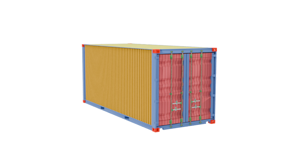 Contemporary Shipping Container Office 3D Model - Professional 3D Model Render 7