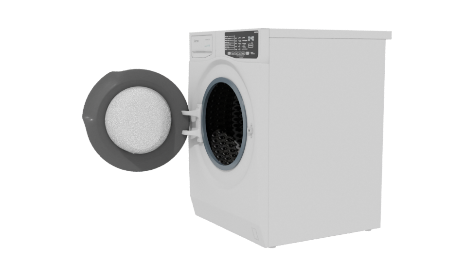 Realistic Household Dryer Model - Professional 3D Model Render 13