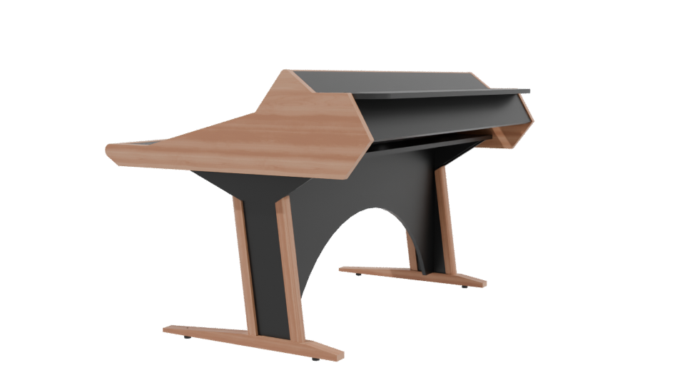 Contemporary Office Desk 3D Model - Professional 3D Model Render 3