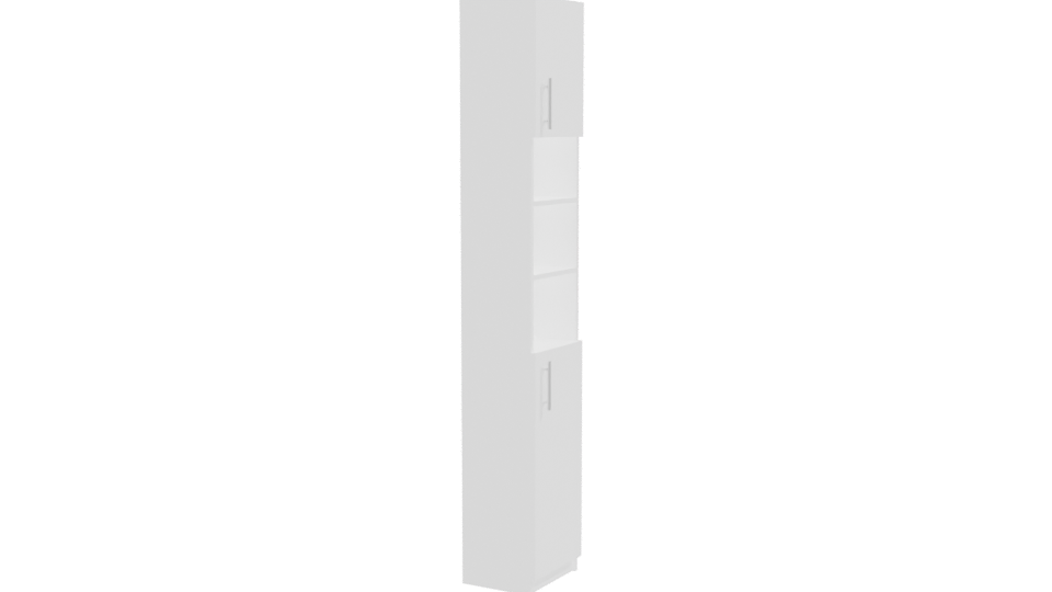 Sleek Modern Storage Cabinet 3D Model - Professional 3D Model Render 9