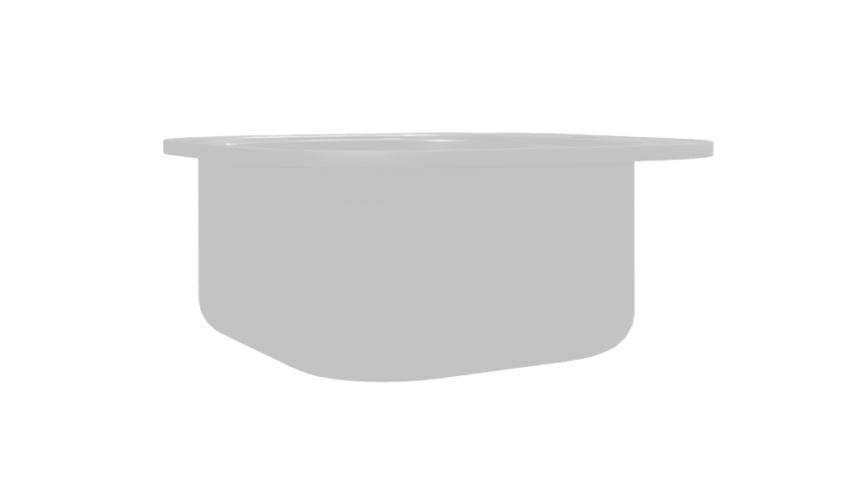 Modern Stainless Steel Sink Model - Professional 3D Model Render 13