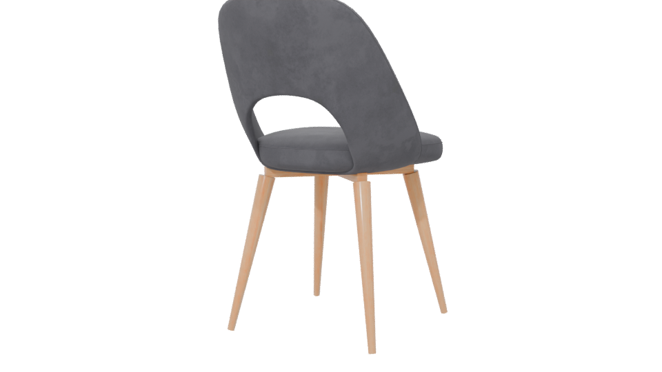 Stylish Modern Dining Chair 3D - Professional 3D Model Render 6