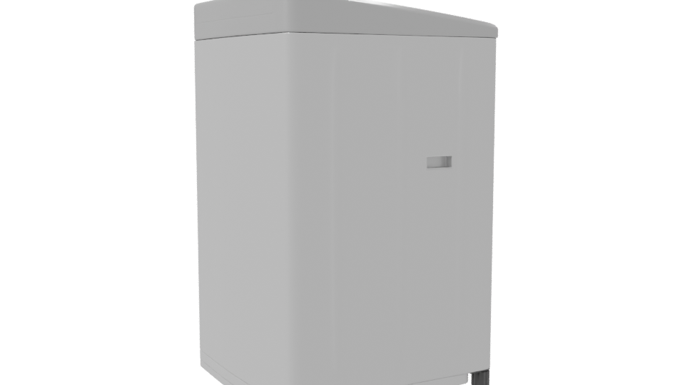 Compact Top-Load Washing Machine 3D - Professional 3D Model Render 7