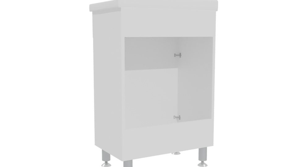 Modern Bathroom Sink Cabinet 3D - Professional 3D Model Render 4