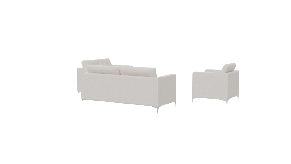 Elegant Modern Sofa Set 3D - Professional 3D Model Render 6