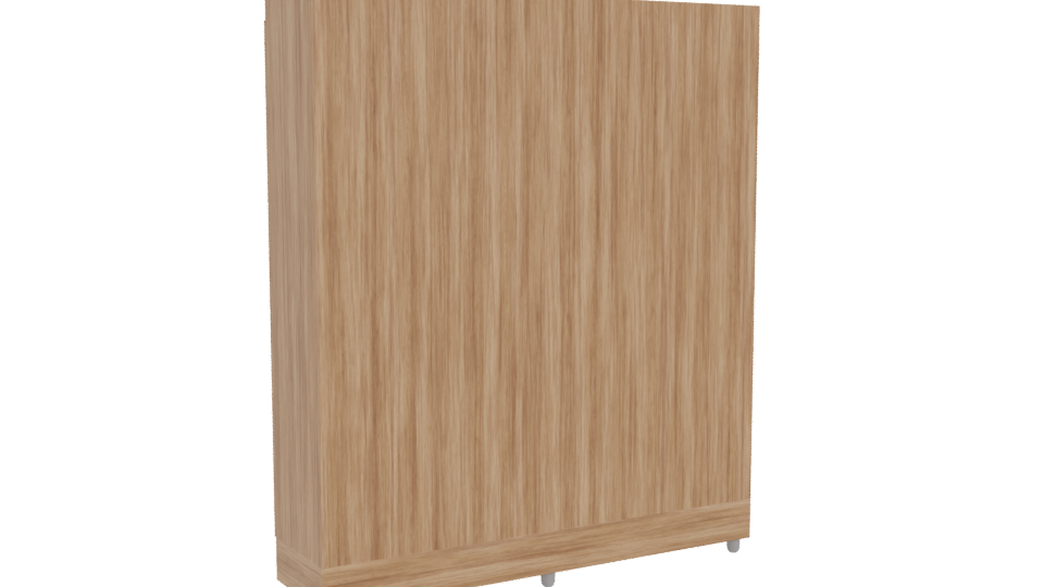 Stylish Wooden Storage Cabinet 3D - Professional 3D Model Render 4