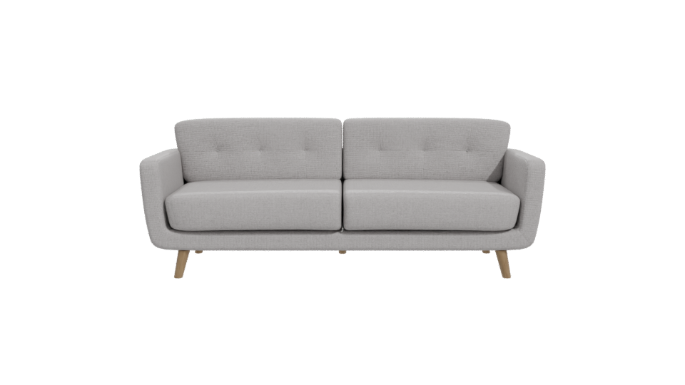 Contemporary Grey Sofa 3D Model - Professional 3D Model Render 11