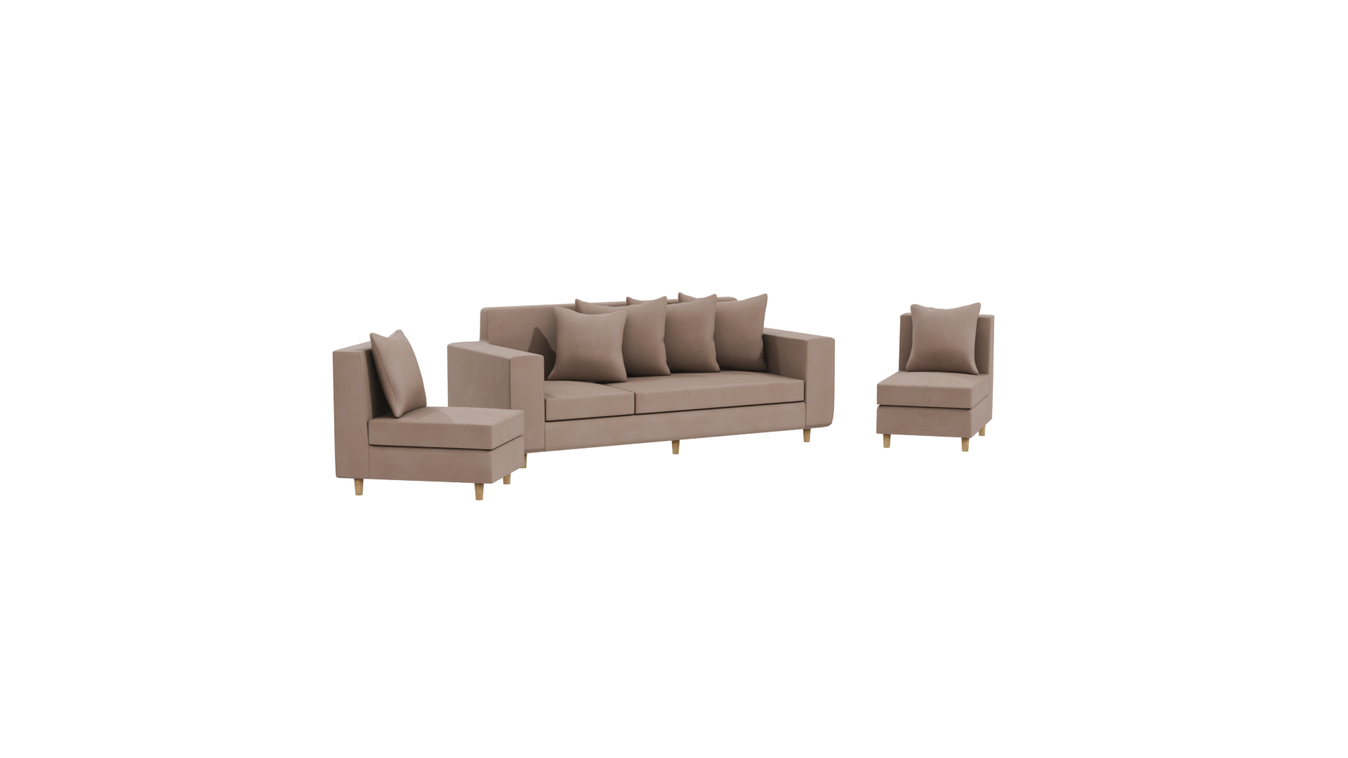 Stylish Modern Sofa Set 3D - Professional 3D Model Render 22