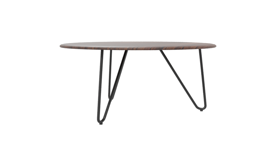 Stylish Round Wooden Table 3D - Professional 3D Model Render 6