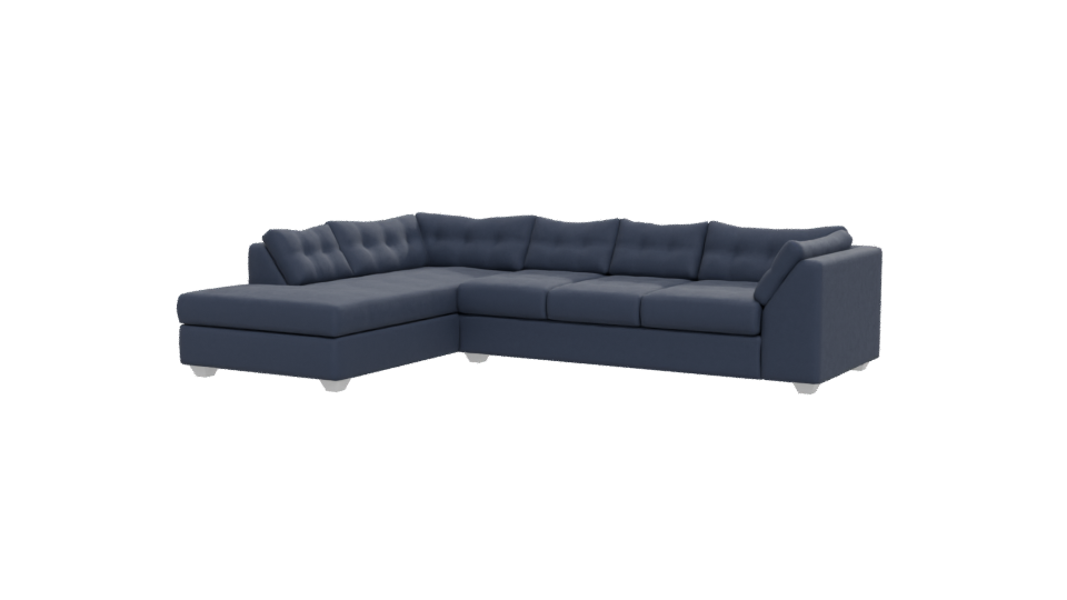 Stylish Modern L-Shaped Sofa 3D Model - Professional 3D Model Render 12