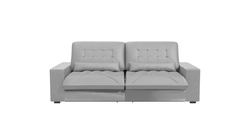 Modern Gray Sofa Model 3D - Professional 3D Model Render 11