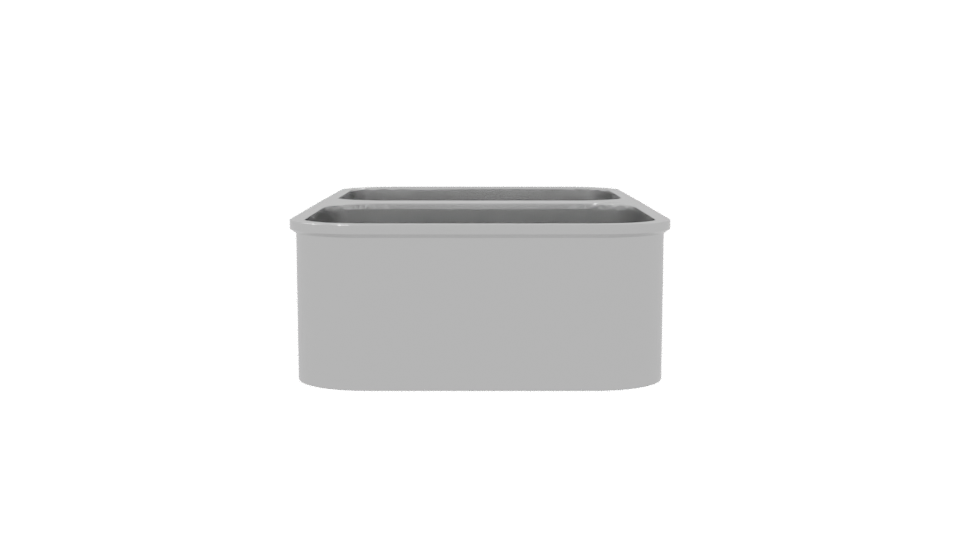 Dual Basin Stainless Steel Sink - Professional 3D Model Render 8