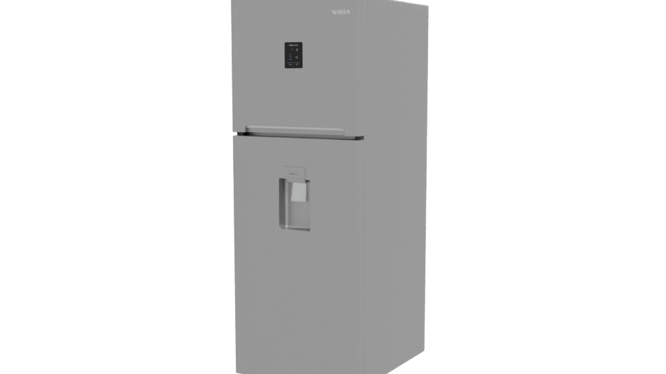 Top Mount WINIA Refrigerator 3D Model - Professional 3D Model Render 12
