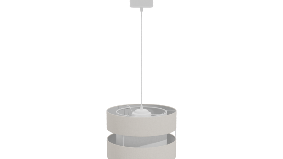 Beige Modern Pendant Lamp 3D - Professional 3D Model Render 11